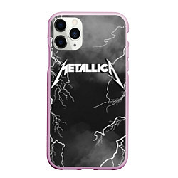 Чехол iPhone 11 Pro матовый METALLICA РАЗРЯД МОЛНИИ, цвет: 3D-розовый