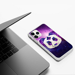 Чехол iPhone 11 Pro матовый КОСМО-ПАНДА, цвет: 3D-белый — фото 2