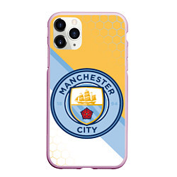 Чехол iPhone 11 Pro матовый MANCHESTER CITY МАНЧЕСТЕР, цвет: 3D-розовый