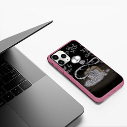 Чехол iPhone 11 Pro матовый The Binding of Isaac Dogma, цвет: 3D-малиновый — фото 2
