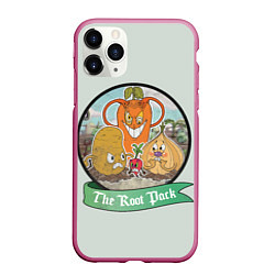 Чехол iPhone 11 Pro матовый The Root Pack, цвет: 3D-малиновый