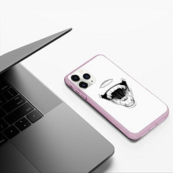 Чехол iPhone 11 Pro матовый Sukunas Laugh, цвет: 3D-розовый — фото 2