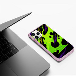 Чехол iPhone 11 Pro матовый КИСЛОТНАЯ ОРГАНИКА НЕОНОВАЯ, цвет: 3D-розовый — фото 2