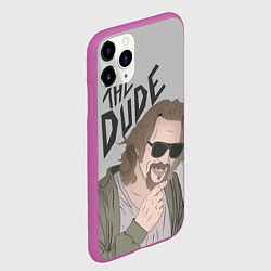 Чехол iPhone 11 Pro матовый The Dude, цвет: 3D-фиолетовый — фото 2