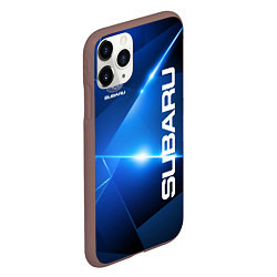 Чехол iPhone 11 Pro матовый Subaru, цвет: 3D-коричневый — фото 2