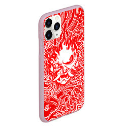 Чехол iPhone 11 Pro матовый Samurai, цвет: 3D-розовый — фото 2