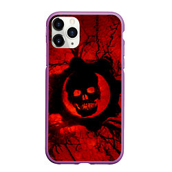 Чехол iPhone 11 Pro матовый Gears of hart, цвет: 3D-фиолетовый