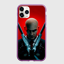 Чехол iPhone 11 Pro матовый Agent here, цвет: 3D-фиолетовый