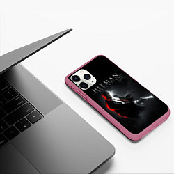 Чехол iPhone 11 Pro матовый Hitman Absolution, цвет: 3D-малиновый — фото 2