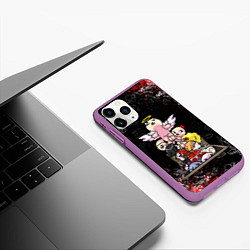 Чехол iPhone 11 Pro матовый The Binding of Isaac ИСААК, цвет: 3D-фиолетовый — фото 2