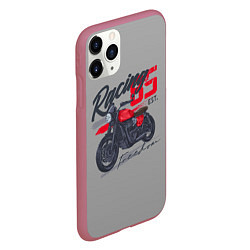 Чехол iPhone 11 Pro матовый Racing 85, цвет: 3D-малиновый — фото 2