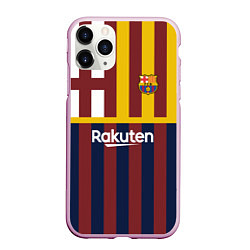 Чехол iPhone 11 Pro матовый BARCELONA FC БАРСЕЛОНА ФК BARCA, цвет: 3D-розовый