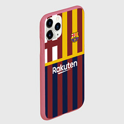 Чехол iPhone 11 Pro матовый BARCELONA FC БАРСЕЛОНА ФК BARCA, цвет: 3D-малиновый — фото 2
