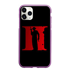 Чехол iPhone 11 Pro матовый Mafia 2, цвет: 3D-фиолетовый