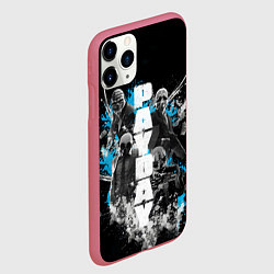 Чехол iPhone 11 Pro матовый Pay Day Brothers, цвет: 3D-малиновый — фото 2