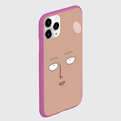 Чехол iPhone 11 Pro матовый Сайтама One-Punch Man, цвет: 3D-фиолетовый — фото 2