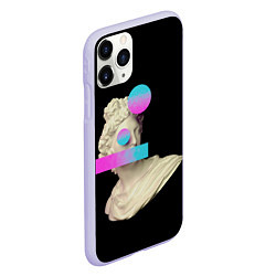 Чехол iPhone 11 Pro матовый Статуя Греческая, цвет: 3D-светло-сиреневый — фото 2