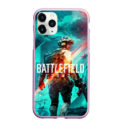 Чехол iPhone 11 Pro матовый Battlefield 2042, цвет: 3D-розовый