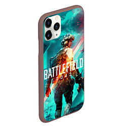 Чехол iPhone 11 Pro матовый Battlefield 2042, цвет: 3D-коричневый — фото 2
