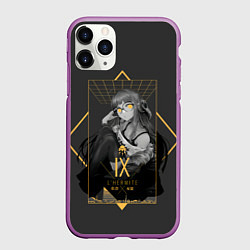 Чехол iPhone 11 Pro матовый Fatuba, цвет: 3D-фиолетовый