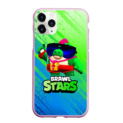 Чехол iPhone 11 Pro матовый Базз Buzz Brawl Stars, цвет: 3D-розовый