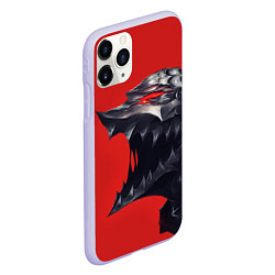 Чехол iPhone 11 Pro матовый BERSERK маска аниме, цвет: 3D-светло-сиреневый — фото 2