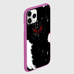Чехол iPhone 11 Pro матовый БЕРСЕРК чб, цвет: 3D-фиолетовый — фото 2