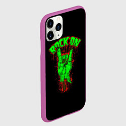 Чехол iPhone 11 Pro матовый RoCK On, цвет: 3D-фиолетовый — фото 2
