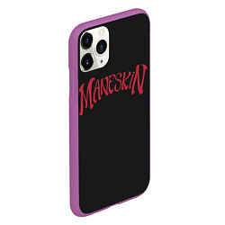 Чехол iPhone 11 Pro матовый Maneskin Inscription, цвет: 3D-фиолетовый — фото 2