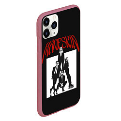 Чехол iPhone 11 Pro матовый Maneskin Rock Band, цвет: 3D-малиновый — фото 2