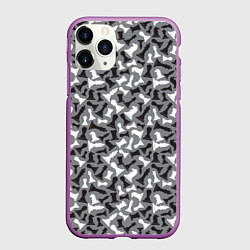 Чехол iPhone 11 Pro матовый Шахматист, цвет: 3D-фиолетовый