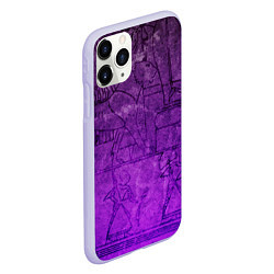 Чехол iPhone 11 Pro матовый Египет 3D, цвет: 3D-светло-сиреневый — фото 2