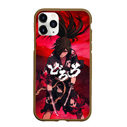 Чехол iPhone 11 Pro матовый Dororo Poster Дороро Постер Z, цвет: 3D-коричневый