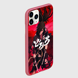 Чехол iPhone 11 Pro матовый Dororo Poster Дороро Постер Z, цвет: 3D-малиновый — фото 2