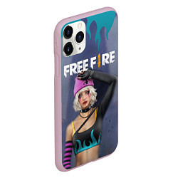 Чехол iPhone 11 Pro матовый Free Fire Даша, цвет: 3D-розовый — фото 2