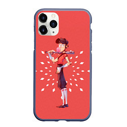 Чехол iPhone 11 Pro матовый Scout, цвет: 3D-серый