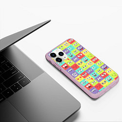 Чехол iPhone 11 Pro матовый Эмоции, цвет: 3D-розовый — фото 2