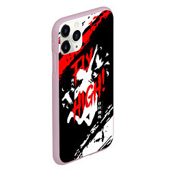 Чехол iPhone 11 Pro матовый FLY HIGH! Haikyu!!, цвет: 3D-розовый — фото 2