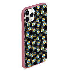 Чехол iPhone 11 Pro матовый Волейбол, цвет: 3D-малиновый — фото 2