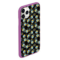 Чехол iPhone 11 Pro матовый Волейбол, цвет: 3D-фиолетовый — фото 2