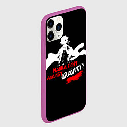 Чехол iPhone 11 Pro матовый Чуя Накахара бродячие псы, цвет: 3D-фиолетовый — фото 2