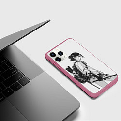 Чехол iPhone 11 Pro матовый BW Elly, цвет: 3D-малиновый — фото 2
