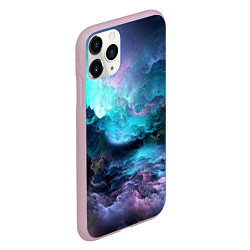 Чехол iPhone 11 Pro матовый Космическое море, цвет: 3D-розовый — фото 2