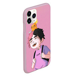 Чехол iPhone 11 Pro матовый Young Lil Peep, цвет: 3D-розовый — фото 2