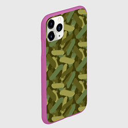Чехол iPhone 11 Pro матовый Скейтборды, цвет: 3D-фиолетовый — фото 2