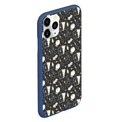 Чехол iPhone 11 Pro матовый Мистический фон, цвет: 3D-тёмно-синий — фото 2