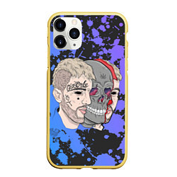 Чехол iPhone 11 Pro матовый Lil Scull, цвет: 3D-желтый