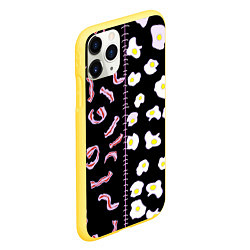 Чехол iPhone 11 Pro матовый Яичница с беконом, цвет: 3D-желтый — фото 2