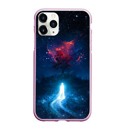 Чехол iPhone 11 Pro матовый Душа идущая в космос Soul space Z, цвет: 3D-розовый