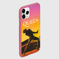 Чехол iPhone 11 Pro матовый Queen Freddie Mercury Z, цвет: 3D-малиновый — фото 2